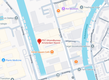 Google Maps PDZ Amsterdam Noord